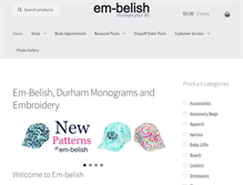 Tablet Screenshot of em-belish.com